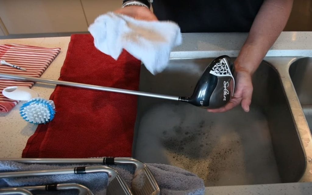 how to clean golf club